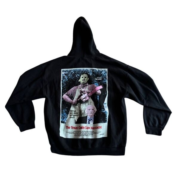 Travis Scott Texas Chainsaw Massacre NYC Halloween Hoodie Size X Large - Picture 1 of 5
